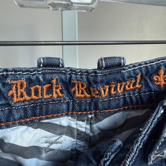 Rock Revival sz 41‎ blue denim jeans - Picture 4 of 10